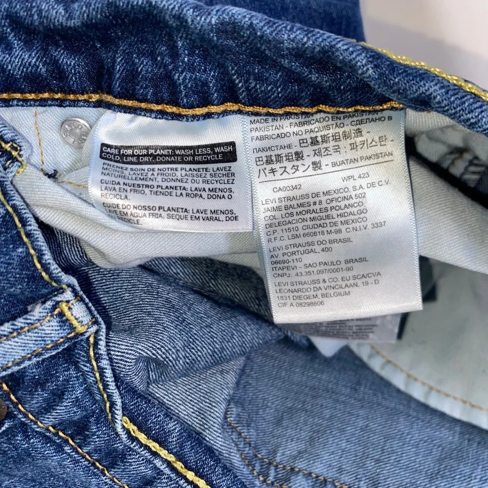 Levis 514 Straight Fit Mens Blue Denim Jeans Medium Wash W36 L32